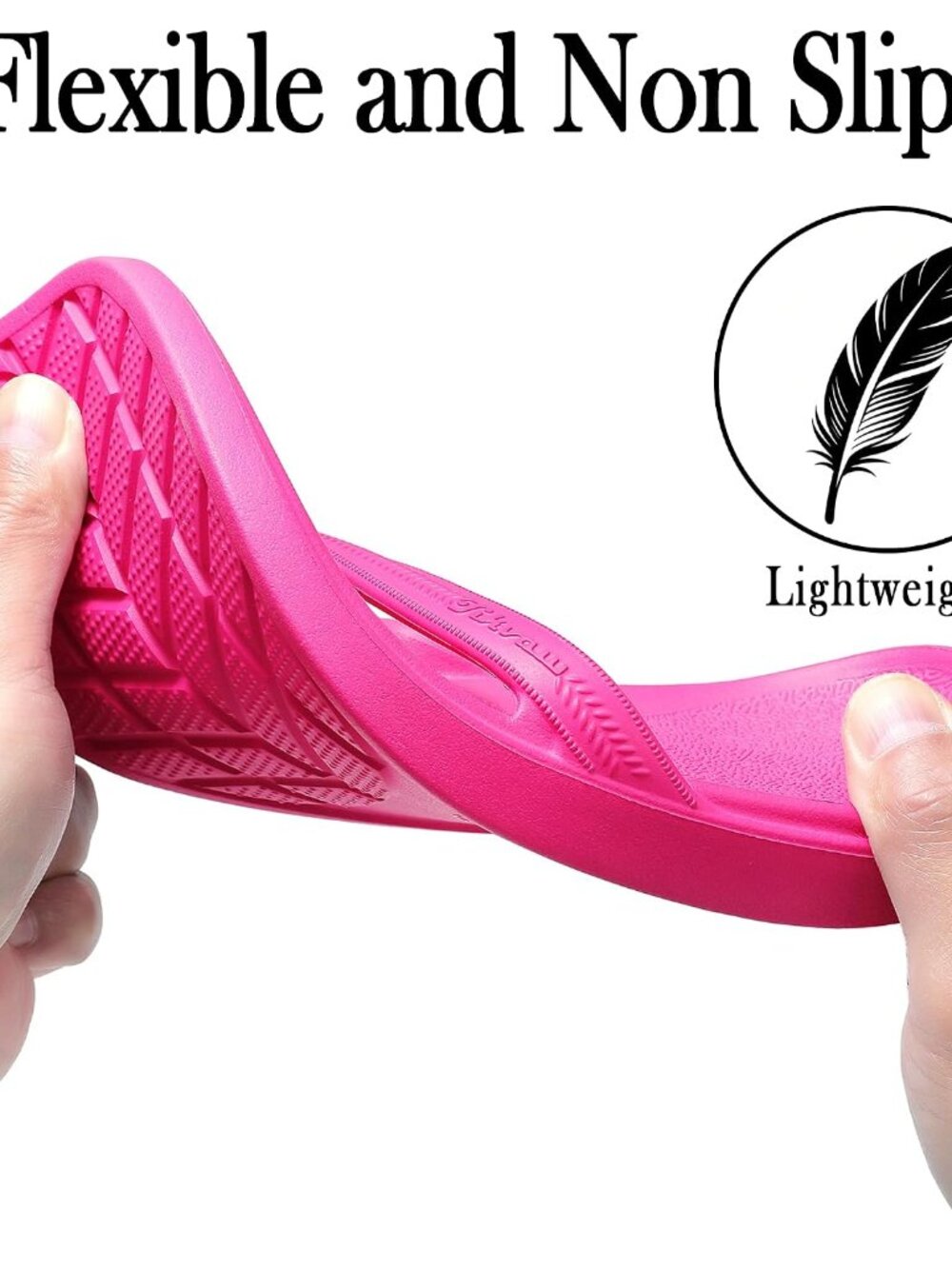 Women’s Square Toe Flip Flops with Slip-Resistant Sole - Perfect for Beach Days - Picture 5 of 6